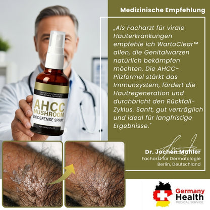 WartoClear™ | AHCC Pilz-Biodefense-Spray