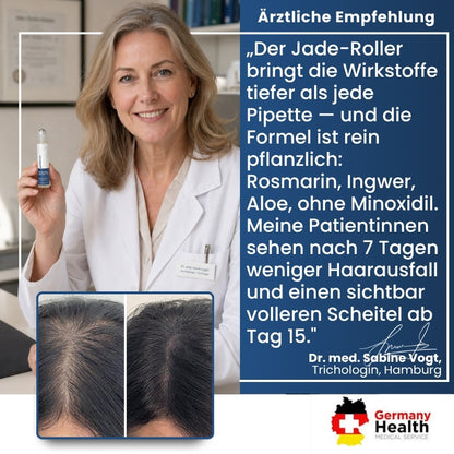 HairBooster™ | Jade-Roller + 100% natürliche Inhaltsstoffe für volleres Haar