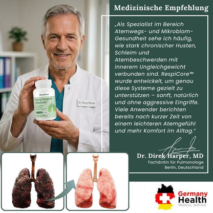 RespiCore™ | Natürliche Lungenunterstützungs-Probiotika