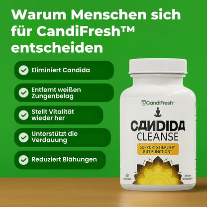 CandiFresh™ | Candida-Cleanse-Kapseln gegen weißen Zungenbelag