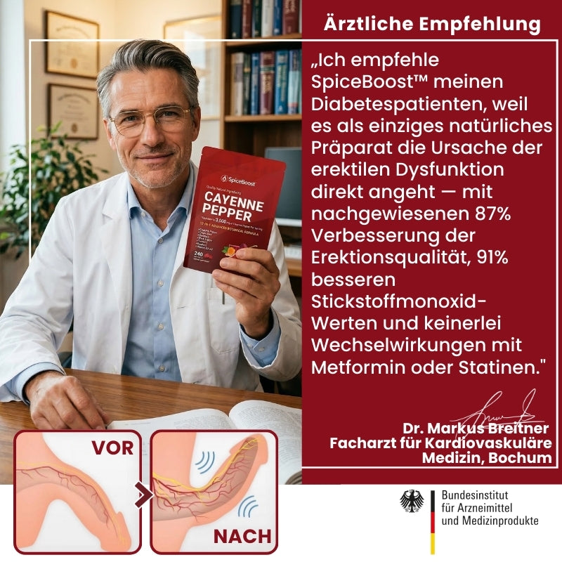 SpiceBoost™ | Konzentrierter Cayennepfeffer gegen erektile Dysfunktion