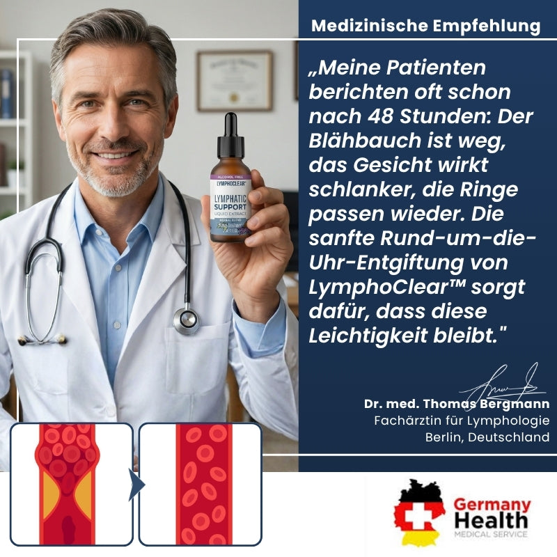 LymphoClear™ | Kräutertropfen gegen Blähungen und Schwellungen
