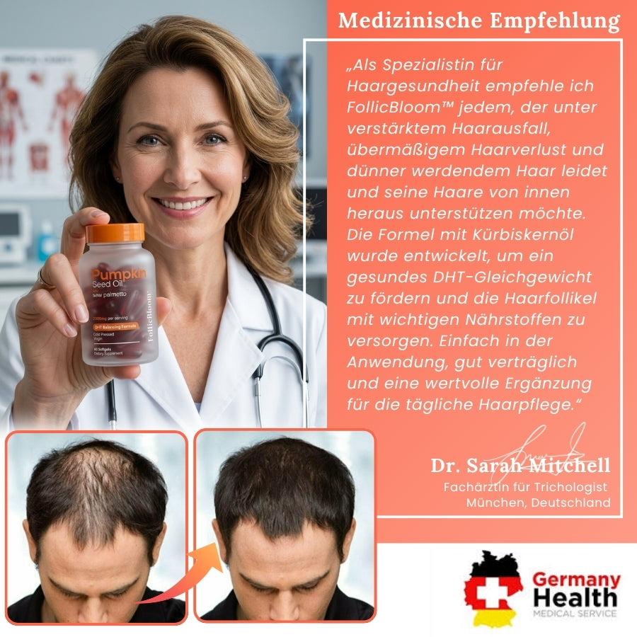 FollicBloom™ | Kürbiskernöl DHT-ausgleichende Formel