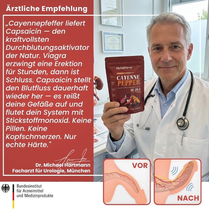 AlphaPrime™ | Cayennepfeffer für verbesserte Durchblutung