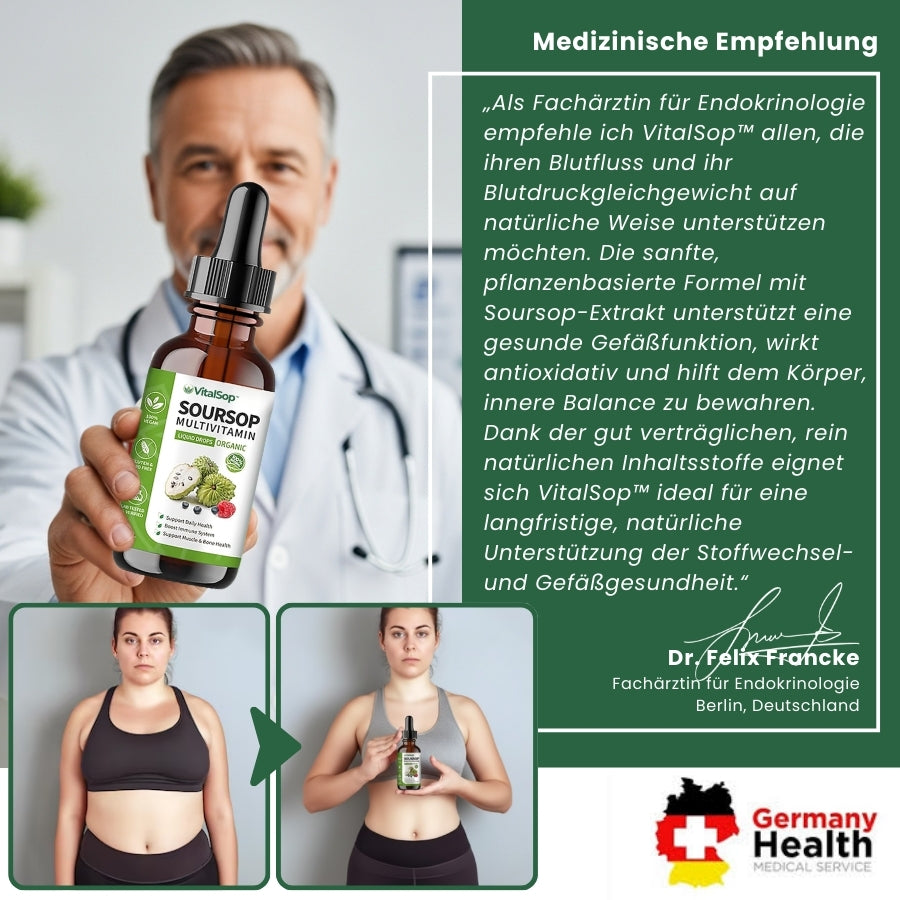 VitalSop™ | Flüssige Soursop-Tropfen für Herz & Kreislauf
