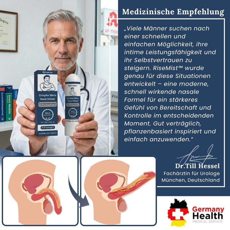 RiseMist™ | Nasaler Inhalator bei erektiler Dysfunktion