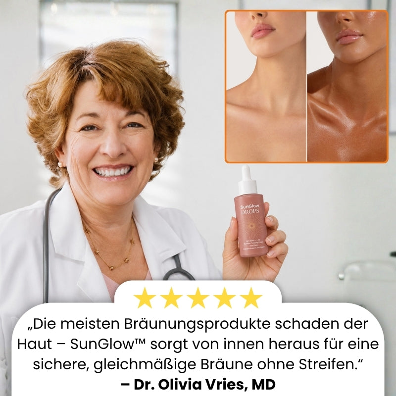 SunGlow™ | Trinkbare Bräunungstropfen