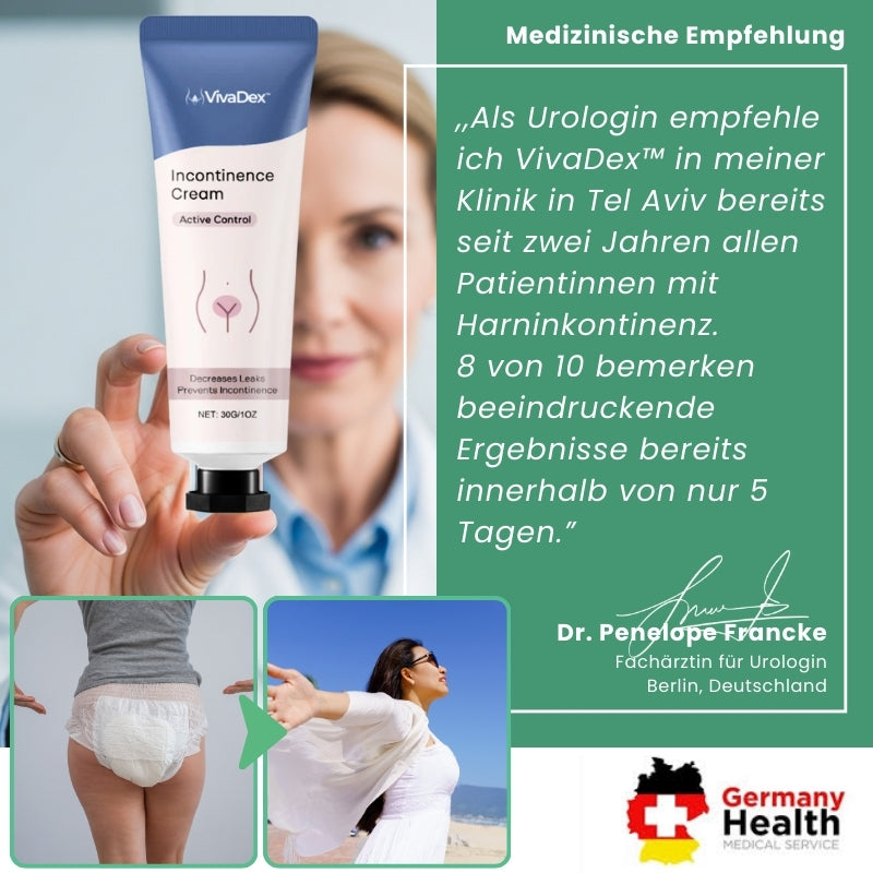 VivaDex™ | Creme gegen Harninkontinenz für Frauen