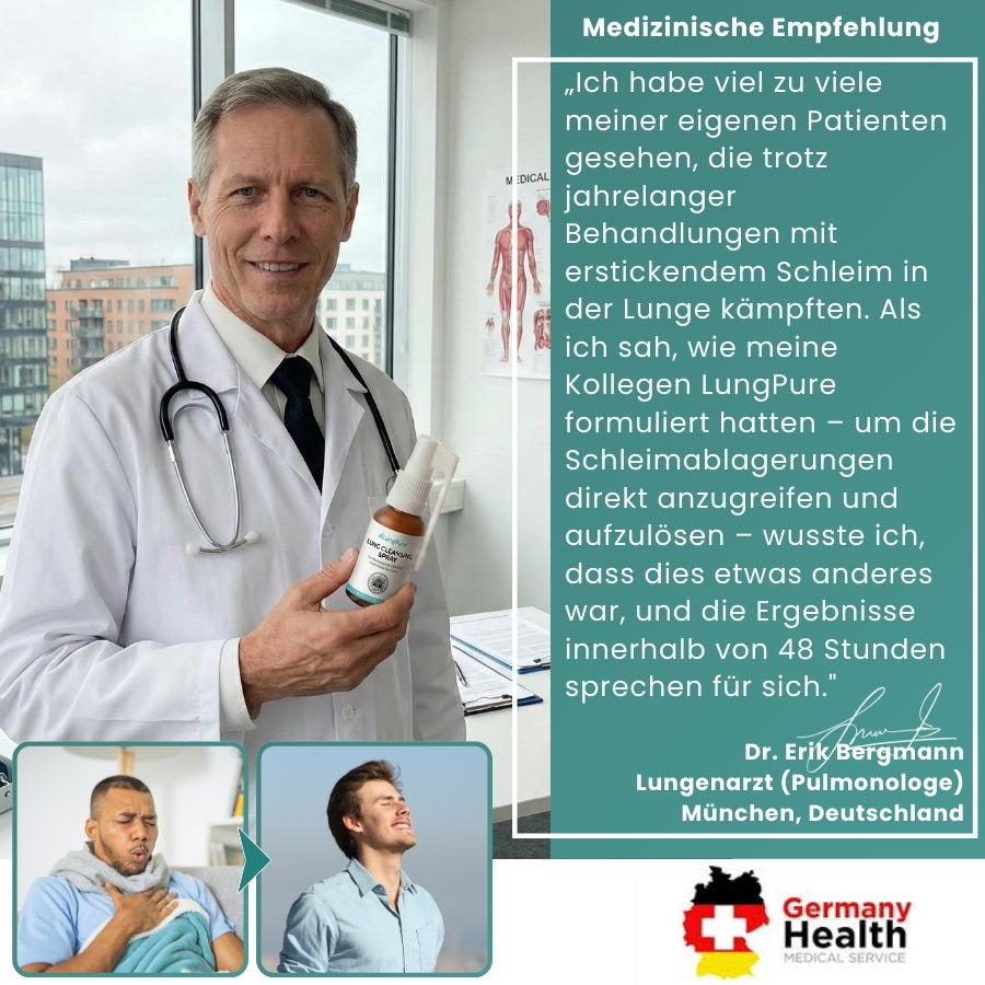 LungPure™ | Pflanzliches Spray gegen Schleim