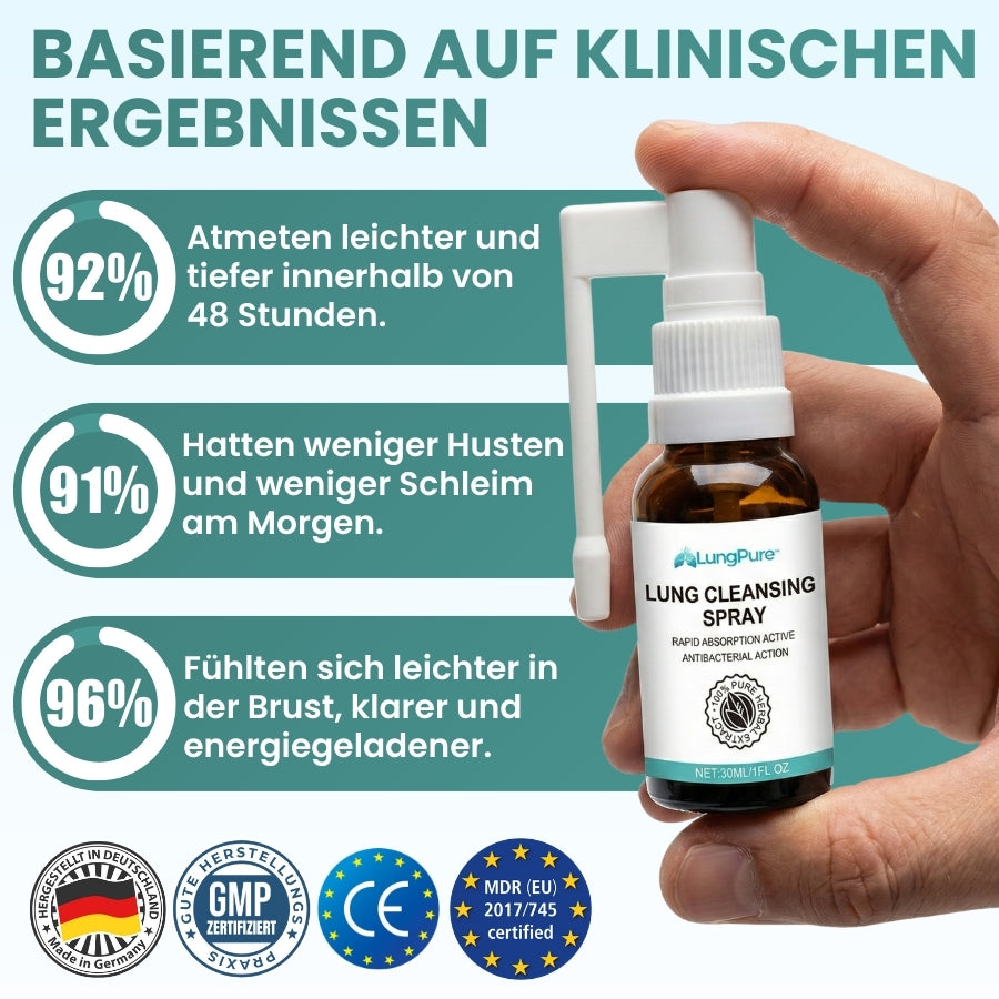 LungPure™ | Pflanzliches Spray gegen Schleim