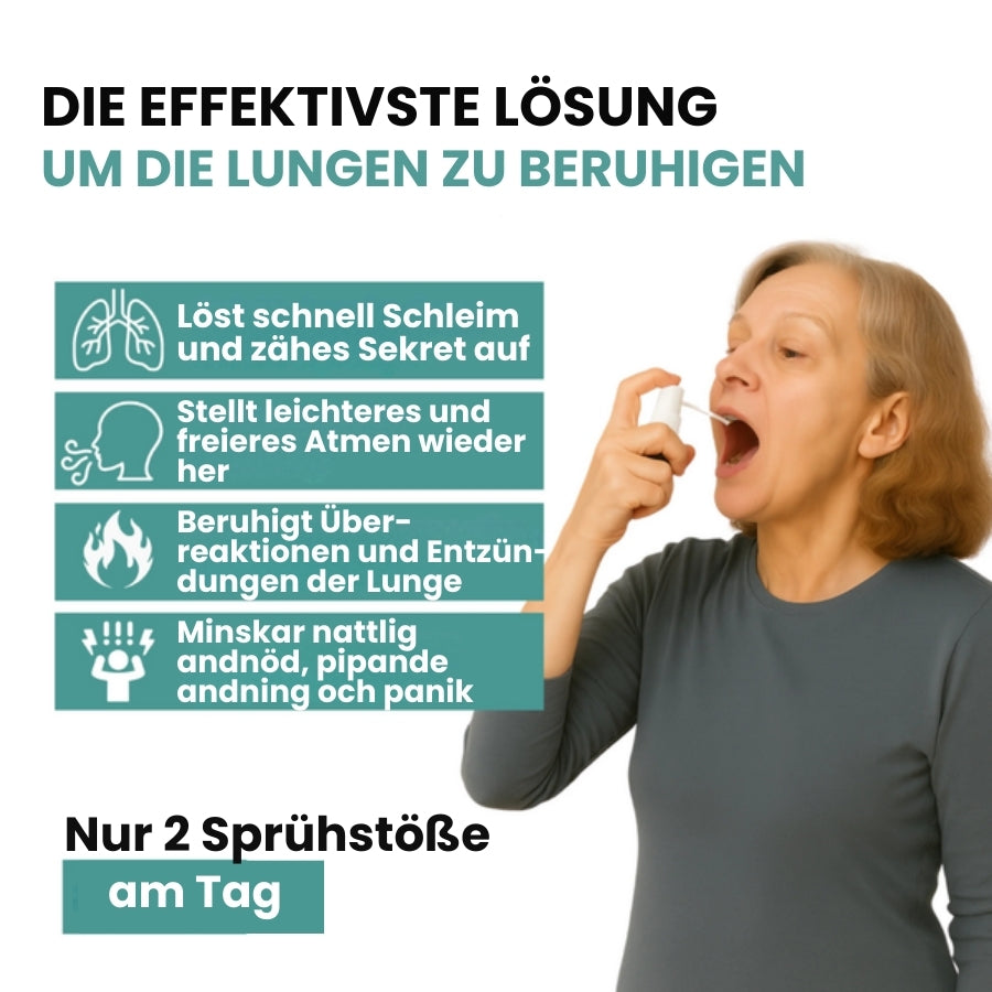 LungPure™ | Pflanzliches Spray gegen Schleim