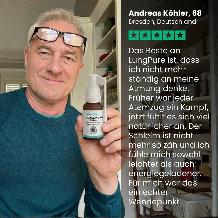 LungPure™ | Pflanzliches Spray gegen Schleim