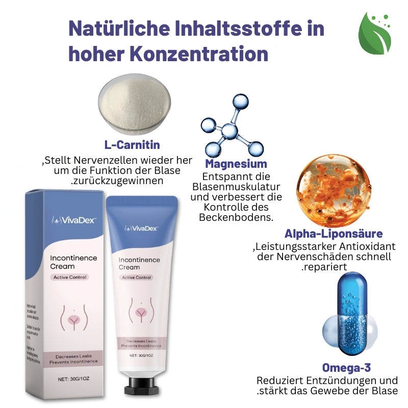 VivaDex™ | Creme gegen Harninkontinenz für Frauen