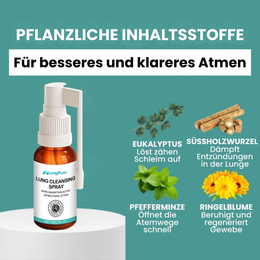 LungPure™ | Pflanzliches Spray gegen Schleim