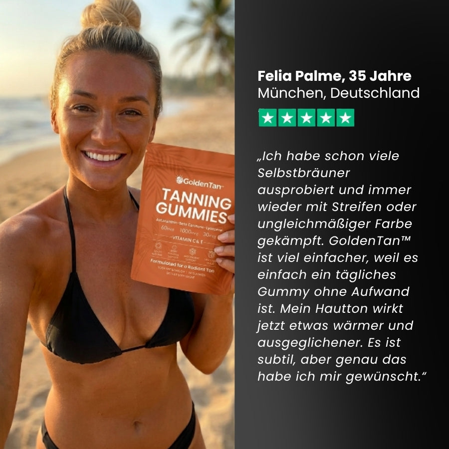 GoldenTan™ | Selbstbräunungs-Gummies