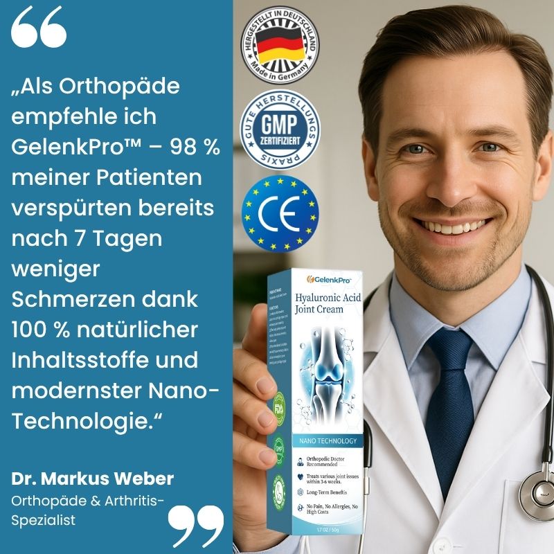 GelenkPro™ | Hyaluron-Creme gegen Gelenkschmerzen