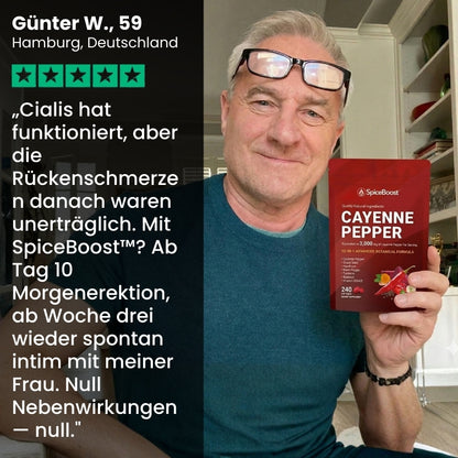 SpiceBoost™ | Konzentrierter Cayennepfeffer gegen erektile Dysfunktion