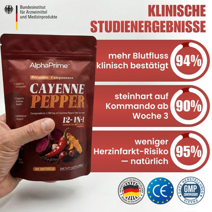 AlphaPrime™ | Cayennepfeffer für verbesserte Durchblutung