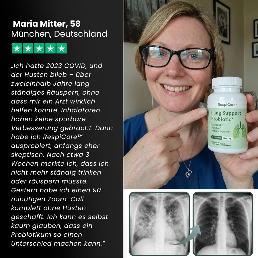 RespiCore™ | Natürliche Lungenunterstützungs-Probiotika