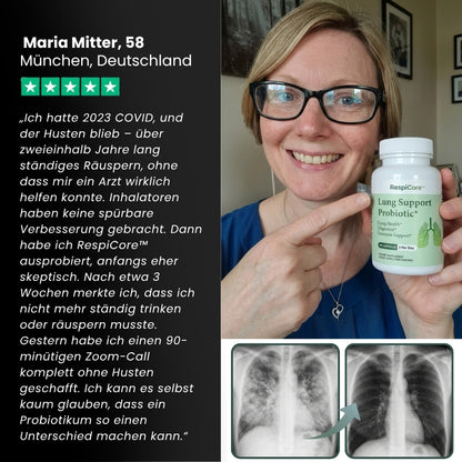 RespiCore™ | Natürliche Lungenunterstützungs-Probiotika