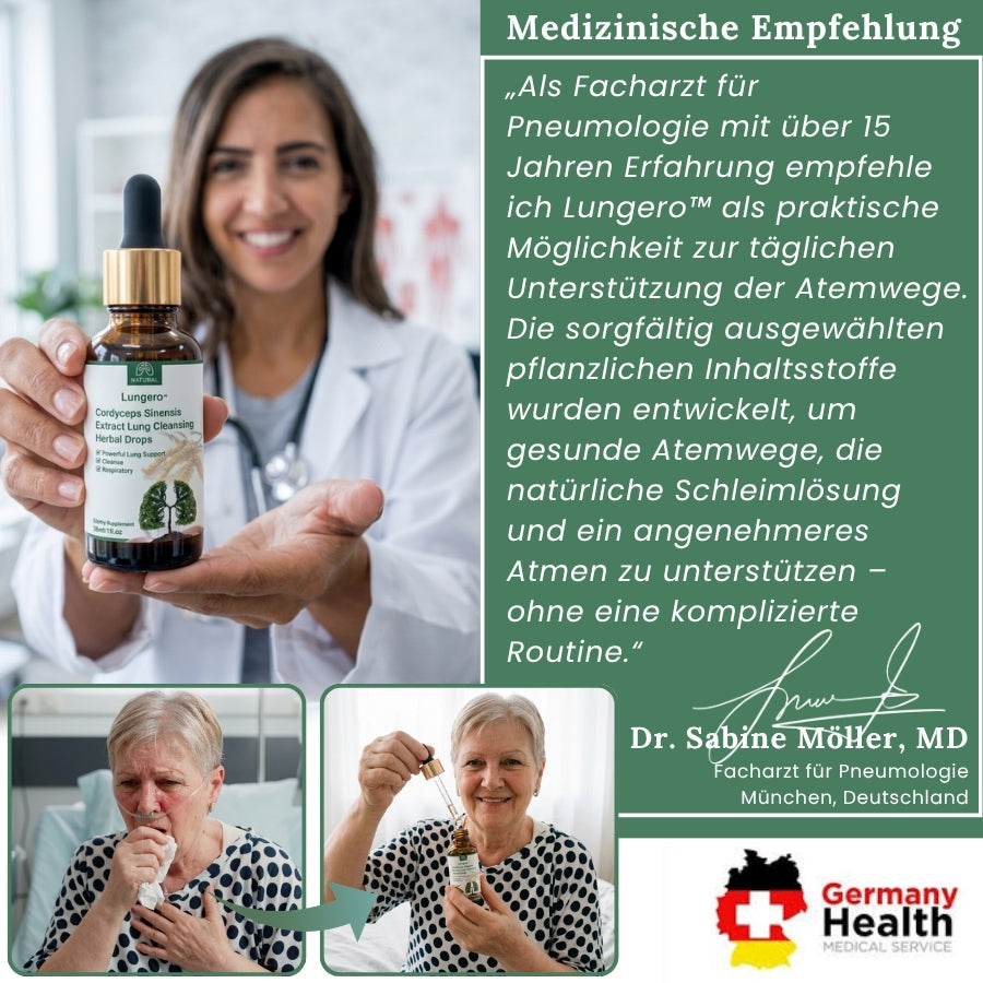 Lungero™ | Pflanzliche Lungentropfen zur Lungenreinigung
