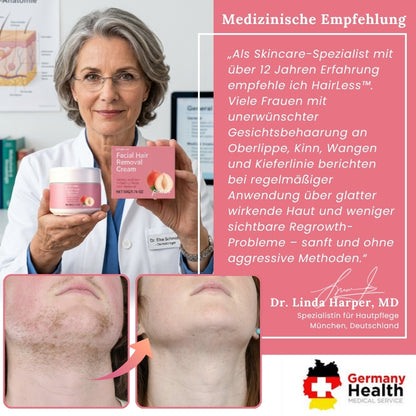 HairLess™ | Gesichts-Haarentfernungscreme