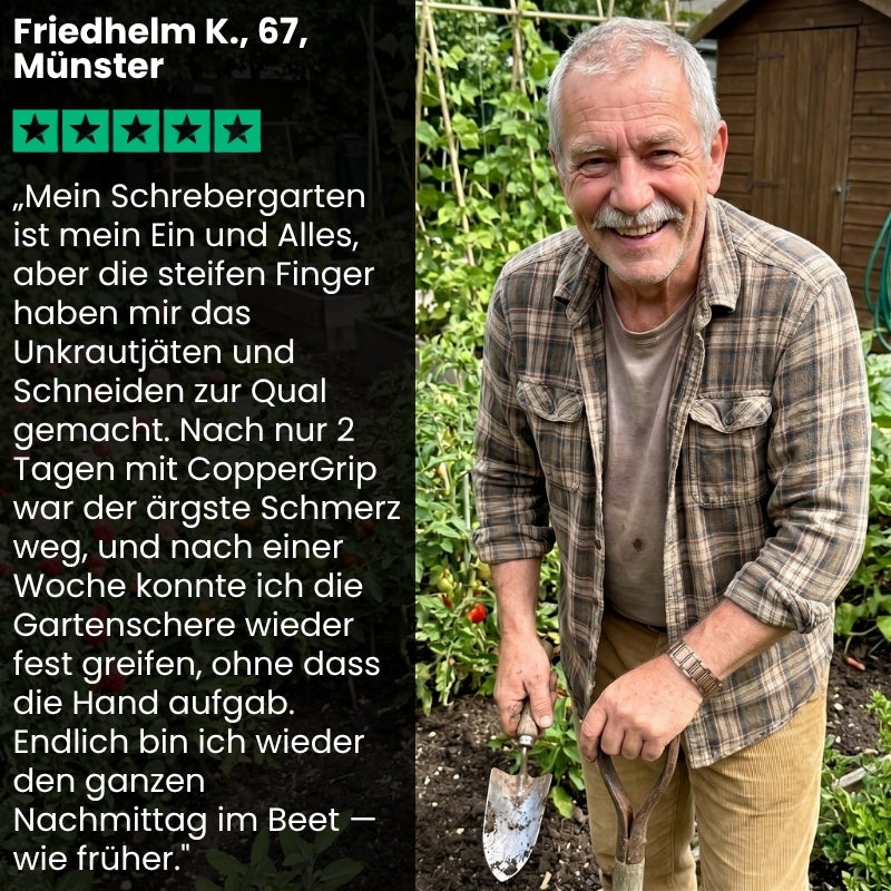 CopperGrip™ | Kupfer + Magnettherapie bei Arthrose