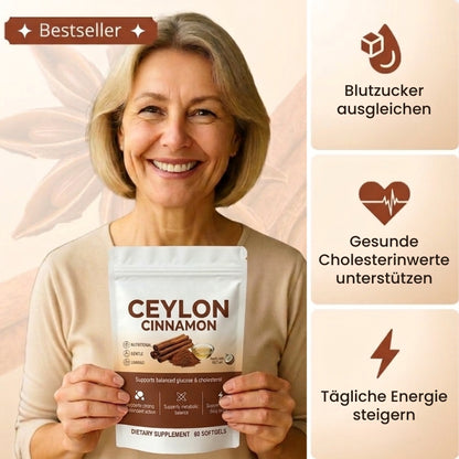 CeylonCinnamon™ | Ceylon-Zimt mit 7.200 mg Äquivalent und MCT-Öl