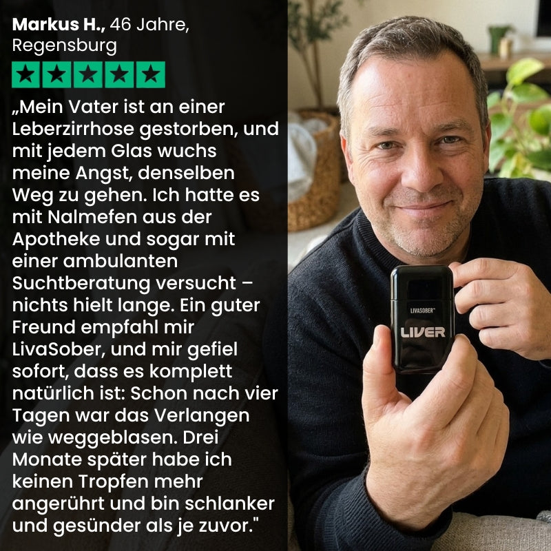 LivaSober™ | Nasen-Inhalator gegen das Verlangen nach Alkohol