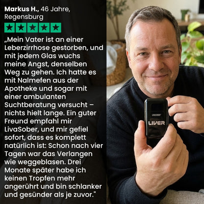 LivaSober™ | Nasen-Inhalator gegen das Verlangen nach Alkohol