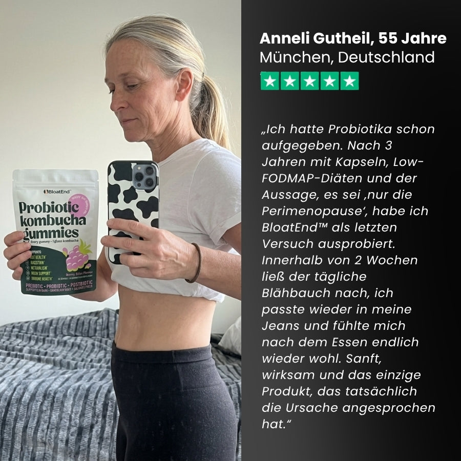 BloatEnd™ | Hormonelle Blähbauch-Linderung Probiotische Gummis