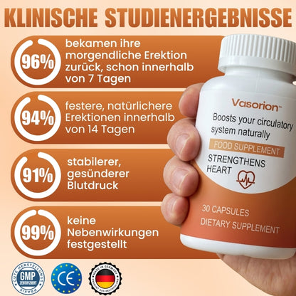 Vasorion™ | Löst Arterienablagerungen auf für natürliche Erektionen