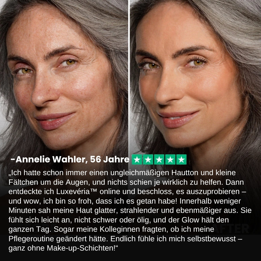 Luxevéria™ | Glättet sichtbar Falten in nur 2 Minuten – für strahlende Haut, die den ganzen Tag anhält!