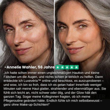 Luxevéria™ | Glättet sichtbar Falten in nur 2 Minuten – für strahlende Haut, die den ganzen Tag anhält!