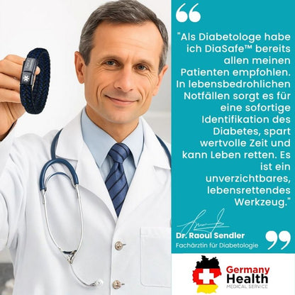 DiaSafe™ | Medizinisches Armband für Diabetiker