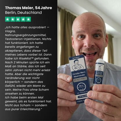 RiseMist™ | Nasaler Inhalator bei erektiler Dysfunktion