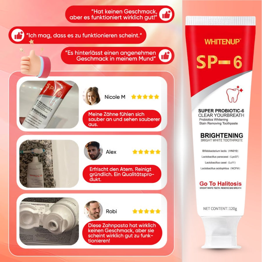 WhitenUp™ | SP-6 Aufhellende Zahnpasta