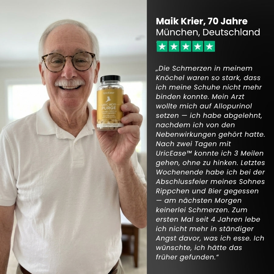 UricEase™ | Formel zum Schutz vor Harnsäure