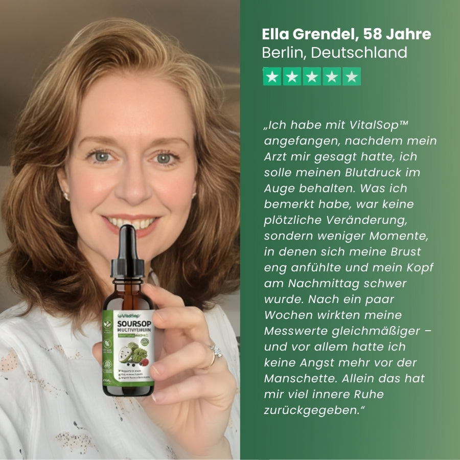 VitalSop™ | Flüssige Soursop-Tropfen für Herz & Kreislauf