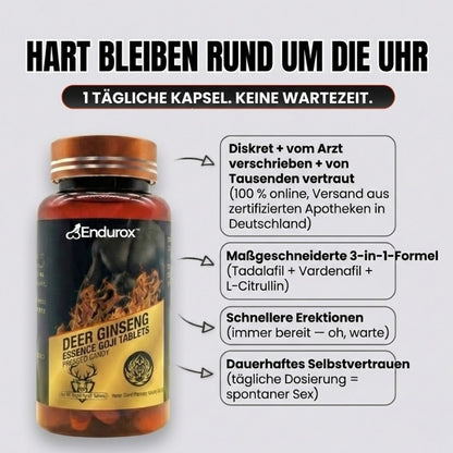 Endurox™ | 3-in-1-Kapseln gegen Erektionsprobleme