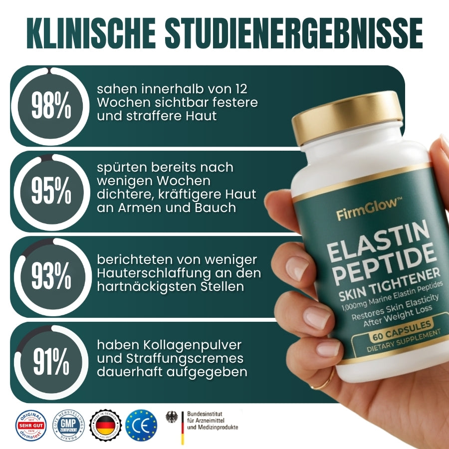 FirmGlow™ | Elastin-Peptid-Hautstraffungsformel