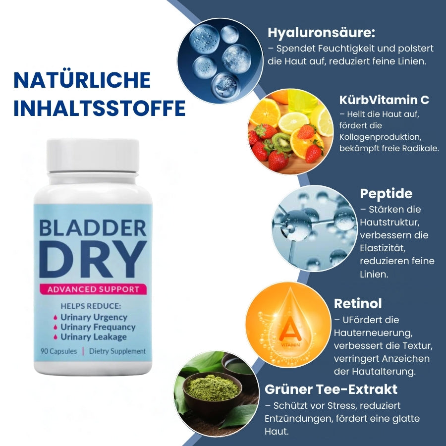 BladderDry™ | Fortschrittliche Blasenunterstützungs-Kapsel