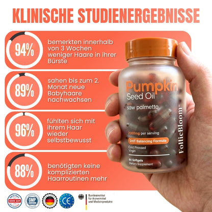 FollicBloom™ | Kürbiskernöl DHT-ausgleichende Formel