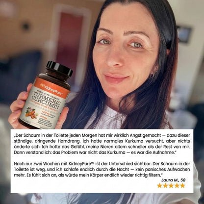 KidneyPure™ | Kurkuma + Ingwer + BioPerine® für die Nierengesundheit