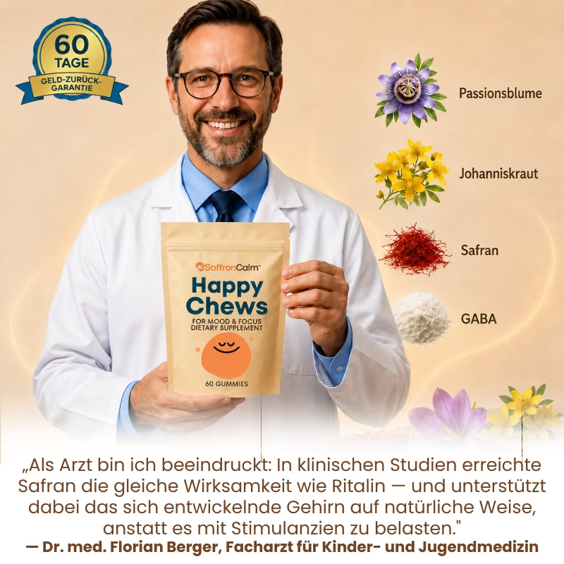 SaffronCalm™ | Safran-Gummis für Stimmung & Konzentration