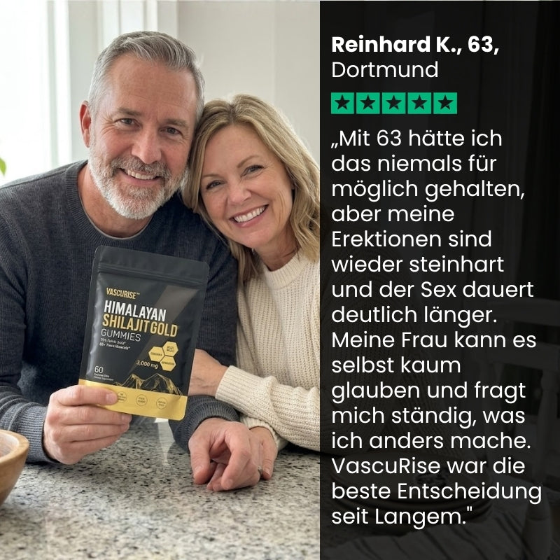 VascuRise™ | Shilajit-Gummies-Komplex für die männliche Potenz