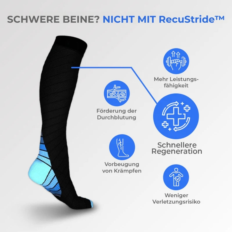 RecuStride™ | Recovery-Kompressionsstrümpfe