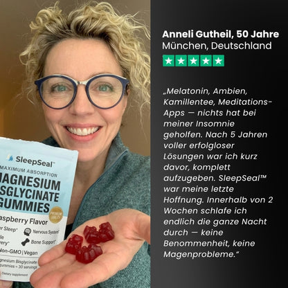 SleepSeal™ | Magnesium-Bisglycinat-Gummis
