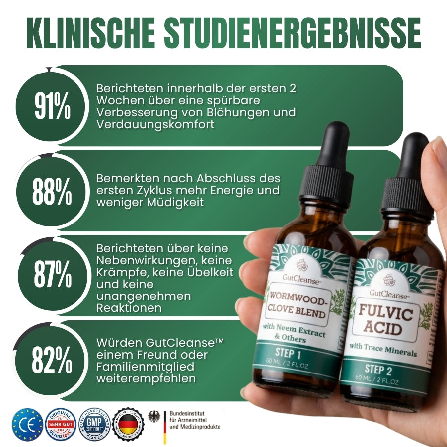 GutCleanse™ | Natürliche 2-Schritt-Darmreinigungs- & Regenerationsformel