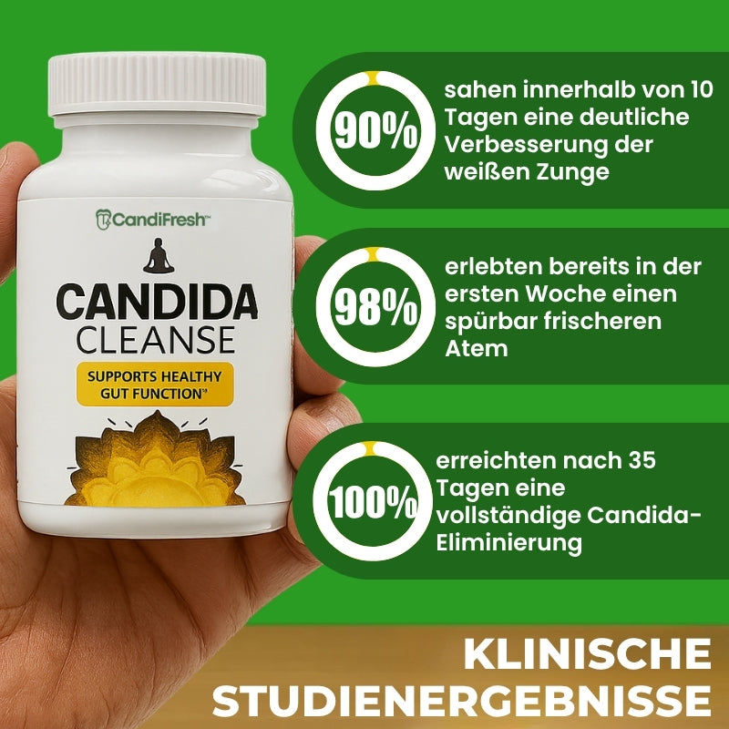 CandiFresh™ | Candida-Cleanse-Kapseln gegen weißen Zungenbelag